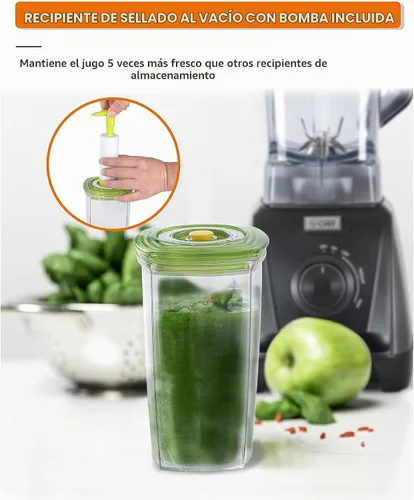 Vista 7 de Commercial Chef Licuadora de alta potencia, mezclador de 1200 W, tarro de 50.7 onzas, CHB50MB