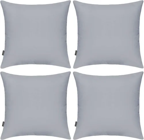 Vista 10 de Coddsmz Paquete de 4 fundas decorativas de 100% algodón para cojín cuadrado, funda de almohada de color liso para bricolaje, para sofá y dormitorio