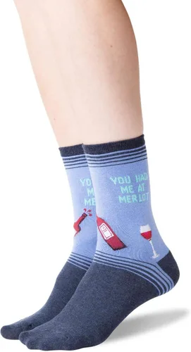 Vista 11 de Hot Sox Calcetines de mujer con patrón geométrico de novedad Heather cáñamo