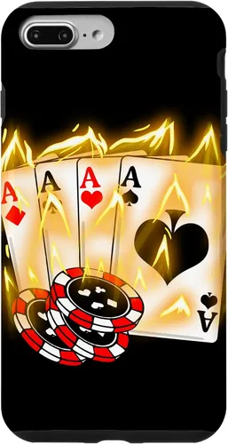 Vista 12 de Burning Four Aces Poker Cool Quad Aces Poker Player Gift Case for iPhone 17