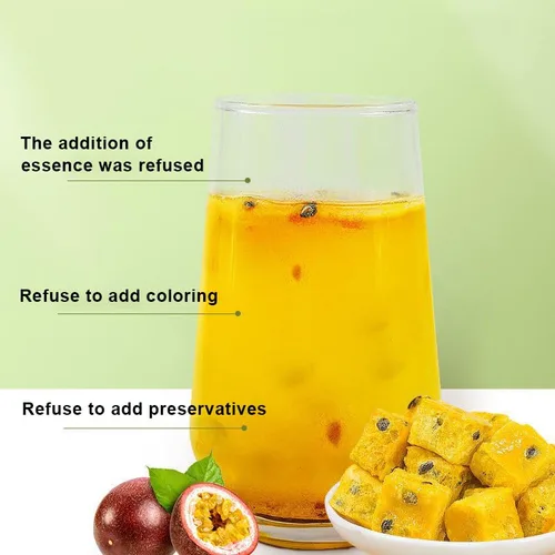 Vista 5 de Fruta de la pasión seca 150g/5.29 oz Trozos de maracuyá para pasteles, bebidas y alimentos para hornear té
