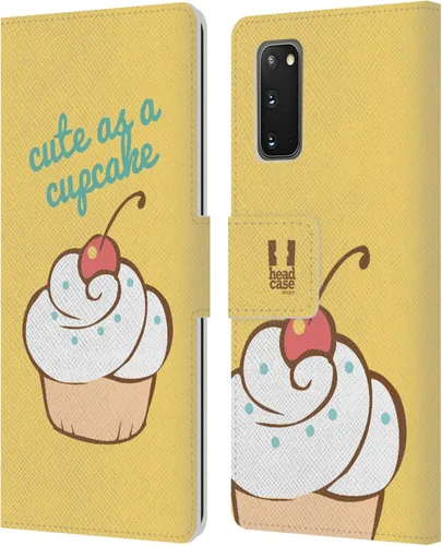 Vista 380 de Head Case Designs Assortment Cupcakes Happiness Leather Wallet Case Compatible with Samsung Galaxy A07 4G Surtido