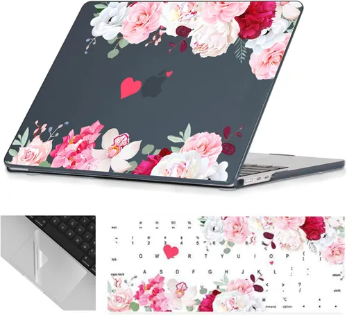 Vista 20 de Se7enline Funda compatible con MacBook Neo de 13 pulgadas 2026 A3404, diseño estético, bonita carcasa rígida femenina, cubierta de teclado