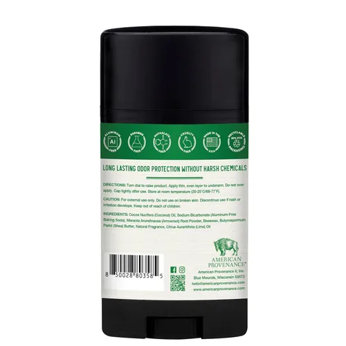 Vista 6 de American Provenance Desodorante natural para hombres y mujeres, desodorante sin aluminio que dura todo el día, fabricado en los Estados Unidos