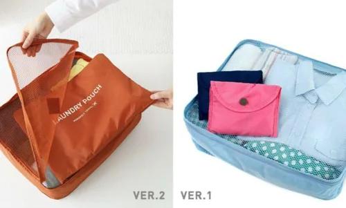 Vista 6 de Mossio Set de 7 cubos de embalaje con bolsa para zapatos, organizador de compresión para equipaje de viaje