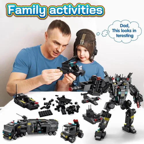 Vista 2 de Kit de construcción de robot 51 en 1 para niños de 8 a 12 años