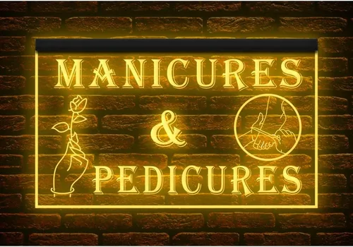 Vista 10 de 160055 Manicuras y pedicuras Cuidado de las uñas Salón de belleza Tienda abierta Decoración del hogar Pantalla LED Luz Neón Letrero