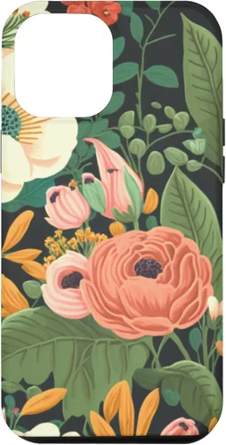 Vista 6 de Funda para iPhone 15 con diseño floral y flores coloridas