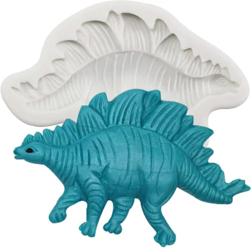 Vista 9 de Funshowcase Molde de silicona para fondant de dinosaurio Carcharodontosaurus 2.6inch Carcharodontosaurus 2.6 pulgadas de alto