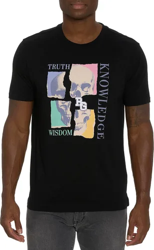 Vista 2 de Robert Graham Camiseta de manga corta con diseño de calavera Kwt para hombre