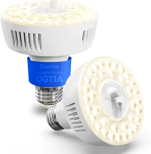 Vista 24 de Barrina Orbgrow OG11A - Bombillas de cultivo para plantas de interior, atenuación y sincronización integradas, 4000K 11W (equivalente a 100 W)