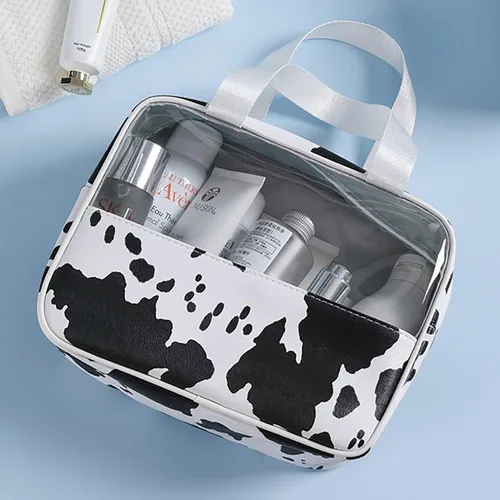 Vista 3 de IMCUZUR Neceser de viaje para mujer, bolsa de maquillaje, organizador de cosméticos, bolsa de viaje para accesorios y artículos de tocador