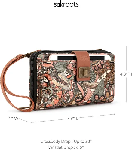 Vista 2 de Sakroots Large Coated Canvas Smartphone Crossbody Bag