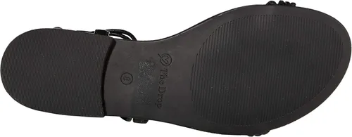 Vista 4 de The Drop Sandalias planas Samantha con cordones para mujer