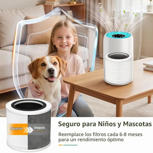 Vista 8 de AP100 AP102 Filtro de repuesto compatible con AromaRoom AP100/AP102 AP100/AP102-Blanco