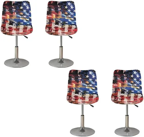 Vista 240 de American Eagle - Juego de 2 fundas para taburetes de bar para sillas de comedor, impermeables, antideslizantes, tamaño universal