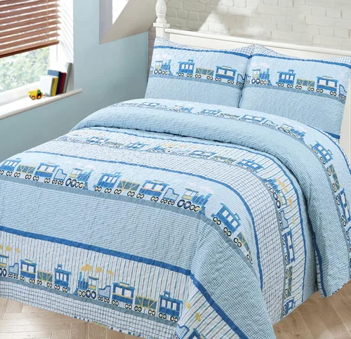 Vista 15 de Kids Zone Collection - Juego de colcha acolchada para niños y adolescentes, diseño de baloncesto y fútbol, azul marino y blanco, tamaño individual