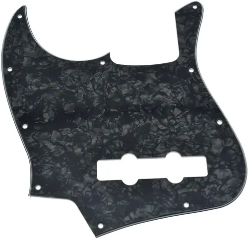 Vista 11 de KAISH Lefty 4 cuerdas J Bass estilo Golpeador zurdo Bass Pick Guard Scrach Plate para USA/México Jazz J Bass Aged Pearl