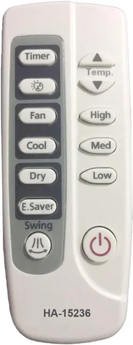 Vista 2 de HA-15236 Reemplazo GE Aire Acondicionado Control Remoto Número de Modelo ARC-769 ARC-763 Funciona para ASH06LL ASH06LLS1 ASH08FK ASH08FKS1 ASH12AL