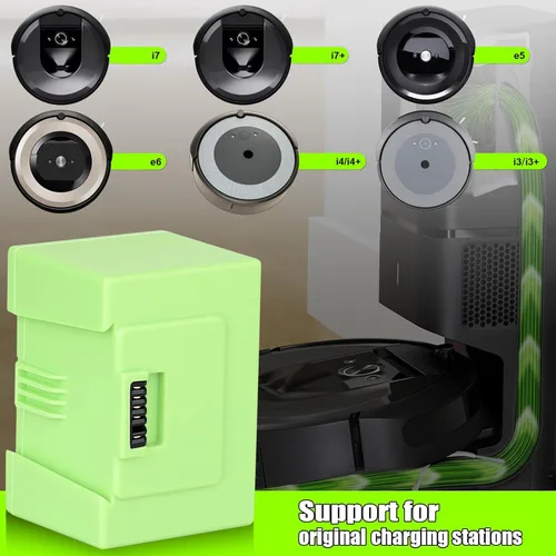 Vista 3 de 【Actualización】Batería de repuesto de 4.5Ah 14.4V para iRoboot Roomba i7 + i7 14.4Volt e/i Series J7 J7+ 7150 7550 e5 e5 e5152 e5154 e6 i3 i3+ i4