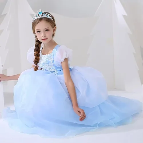 Vista 5 de Kidswant Toddler Baby Girls Luxury Princess Party Halloween Cosplay Costume Dress Up with Accessorries