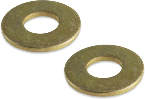 Vista 3 de Tornillos de cabeza hexagonal de 1/4"-20 x 1-1/2 pulgadas, tuercas, arandelas, grado 8, grueso, amarillo-zinc (paquetes múltiples)