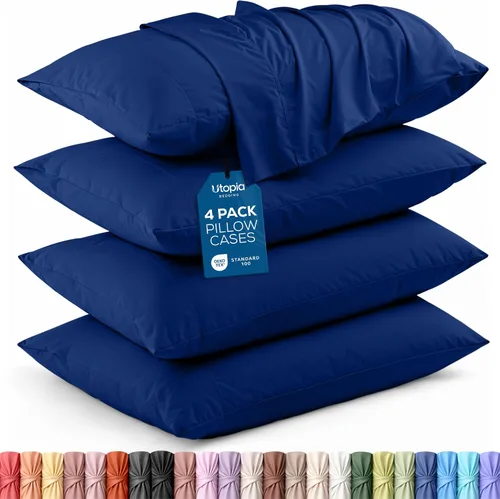 Vista 18 de Utopia Bedding - Juego de 2 fundas de almohada tamaño estándar, con cierre de sobre, tela de microfibra cepillada suave, resistentes al encogimiento