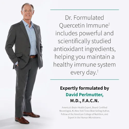 Vista 4 de Garden of Life Suplemento de apoyo al sistema inmunológico de quercetina una vez al día con vitamina C, D y probióticos, formulado por Dr. - Salud