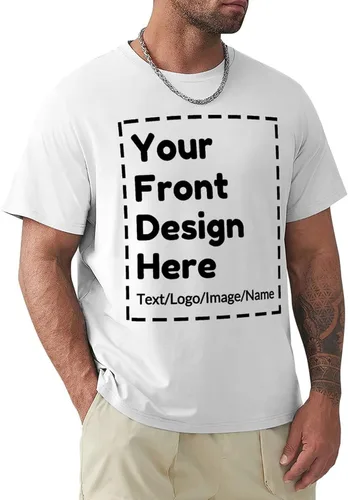 Vista 22 de Camiseta personalizada para hombres y mujeres, camisetas personalizadas para imprimir tu imagen, texto, logotipo, unisex para adultos