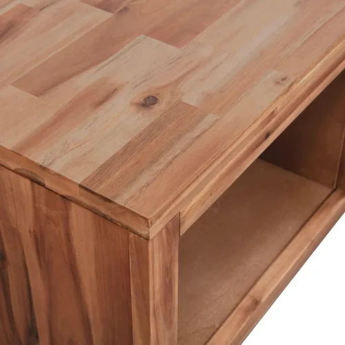 Vista 7 de Mesa de centro ajustable con compartimentos ocultos y estantes de almacenamiento ajustables, adecuada para sala de estar, oficina, balcón, madera