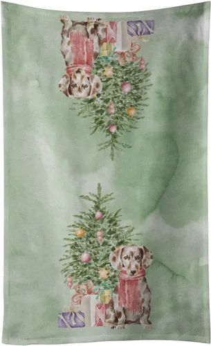 Vista 45 de Caroline's Treasures Toalla de cocina Christmas English Bulldog #2, 15 X 28, multicolor