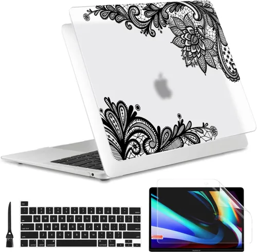 Vista 16 de Batianda Funda diseñada para el nuevo MacBook Pro M2 de 13 pulgadas, modelo A2338, versión 2022, carcasa protectora rígida ultrafina, antisucia