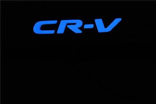 Vista 4 de Vestiduras de placa de metal protectora para umbral de puerta, estilo de moda para Honda CR-V CRV