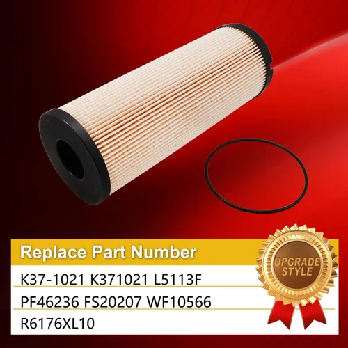 Vista 2 de Filtro de combustible K37-1021 reemplazar L5113F PF46236 FS20207 WF10566 R6176XL10 Compatible con motores ISX-15 ISX-12 Peterbilt Kenworth Truck