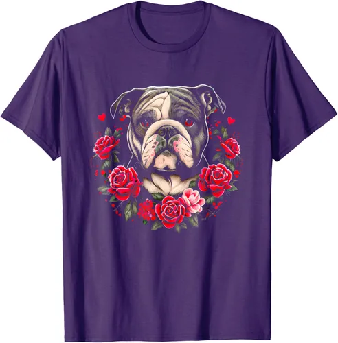 Vista 5 de Día de San Valentín - Camiseta de San Valentín Bulldog Inglés, Negro