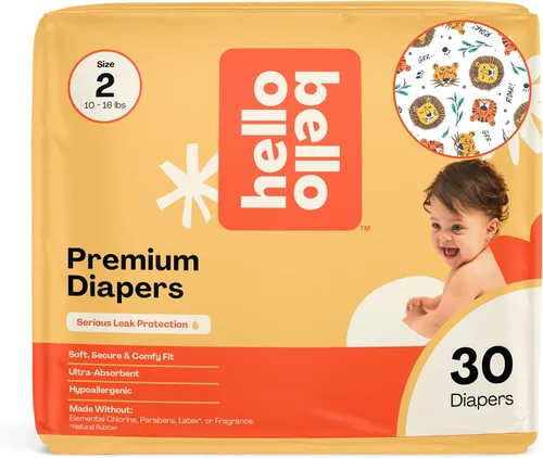 Vista 57 de Hello Bello Premium Pañales para bebé talla 1, 32 unidades de pañales desechables, extra absorbentes, hipoalergénicos con ajuste cómodo y seguro