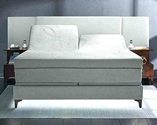 Vista 4 de Top Split Head Flex Queen - Juego de sábanas para dormir con número de camas – 4 piezas de color gris oscuro, sábanas divididas Queen – 100% algodón