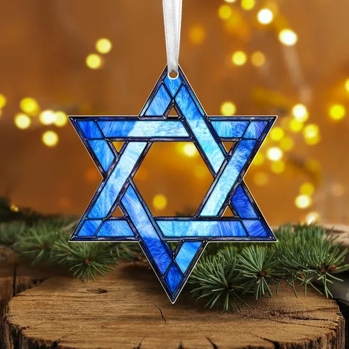 Vista 11 de FLAGWIX Regalos Cristianos de Navidad para Mujeres Fe - Adornos Acrílicos 2025 para Decoraciones de Árbol - Adorno de Cruz de Navidad, Regalos