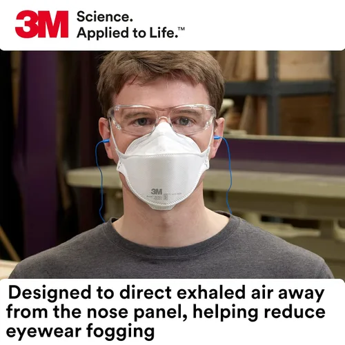 Vista 6 de 3M Aura - Respirador de partículas 9210+, N95, paquete de 20 respiradores desechables, cómodo envuelto individualmente, aprobado por NIOSH, diseño