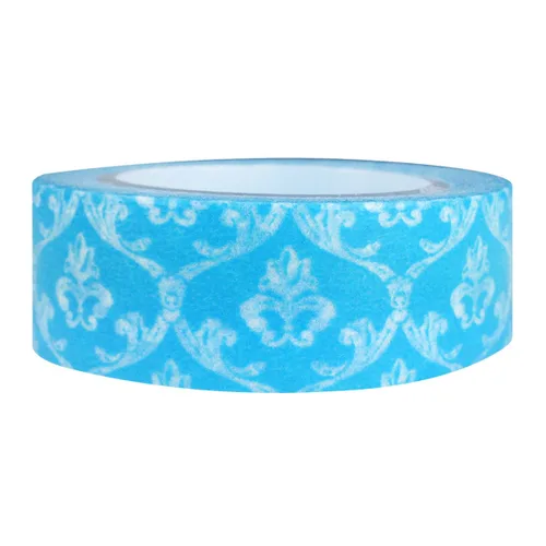 Vista 4 de Wrapables Damasco japonés washi cinta adhesiva - hoja vintage negra