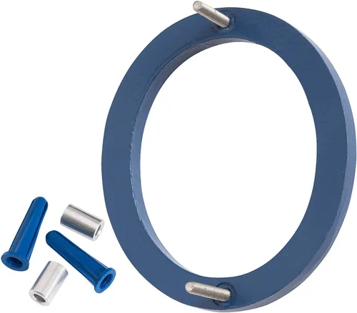 Vista 3 de Montague Metal Products MHN-12-F-SB1-0 Números flotantes modernos de aluminio cepillado sólido, 12 pulgadas, azul marino con recubrimiento en polvo