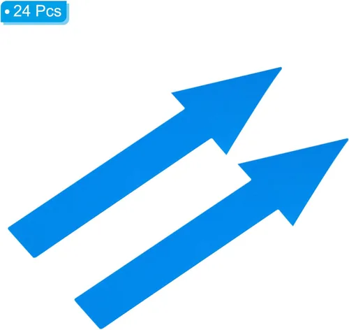 Vista 3 de PATIKIL Adhesivo de flecha de 6 x 2 pulgadas, paquete de 24 calcomanías de PVC extraíbles autoadhesivas impermeables para piso, letrero de flecha