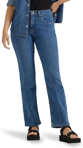 Vista 7 de Riders por Lee Indigo Pantalón de Jean de mujer corte clásico pierna recta Gulf