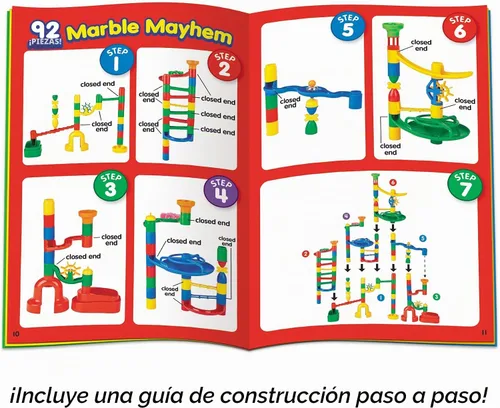 Vista 3 de Lakeshore Super-Fun Marble Run - Juego de 116 piezas