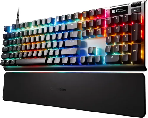 Vista 12 de SteelSeries Teclado inalámbrico Apex Pro Mini - Diseño del 60% - OmniPoint 2.0 - Quantum 2.0 inalámbrico - Teclas PBT de doble disparo - Negro