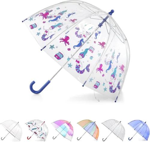 Vista 24 de Totes- Paraguas de burbujas transparente para niños con mango de fácil agarre), 2236N53