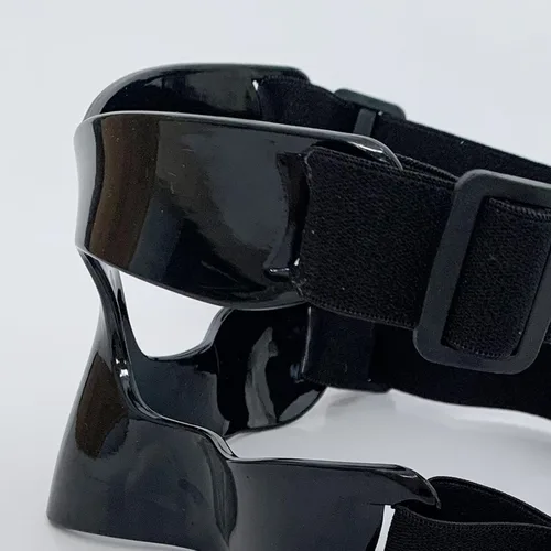 Vista 5 de Protector de nariz para nariz rota, cubierta facial protectora para la nariz, protector facial negro, máscara de nariz rota ajustable para deportes