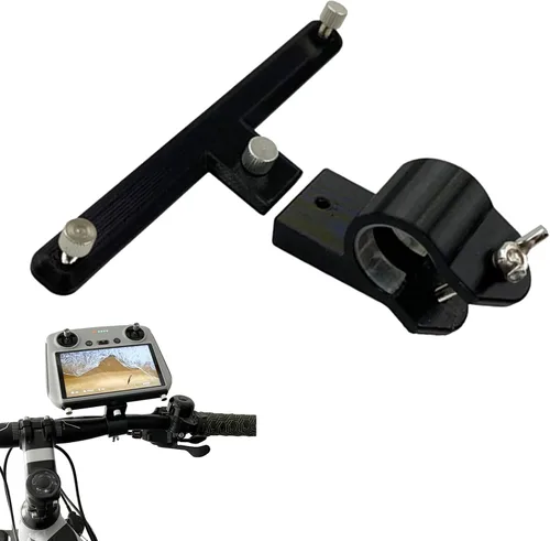 Vista 8 de Soporte para bicicleta con control remoto para bicicleta, clip de bicicleta ajustable, clip de abrazadera para manillar, soporte de controlador RC