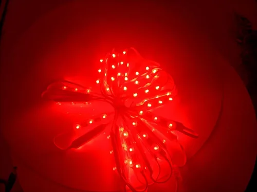 Vista 5 de Q QINGCHEN Módulo LED blanco cálido de 3000 K, 1.2 W, 12 V, sin entrada de polaridad, luz decorativa impermeable para letreros publicitarios