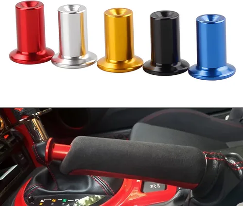 Vista 6 de AICEL Botón de Deriva con Perilla Giratoria, 2 Piezas Cubierta de Emergencia para Mango de Freno de Mano E-Brake, Botón de Bloqueo de Perilla